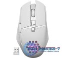 Mysz gamingowa bezprzewodowa Glory GM-514 RGB 7P 1200/2400/3200 DPI biała