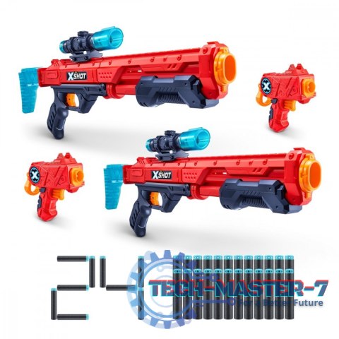 Zestaw wyrzutni X-Shot Excel Double Hawk Eye & Double Micro Combo Zestaw wyrzutni X-Shot Excel Double Hawk Eye & Double Micro Combo