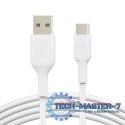 Kabel BoostCharge USB-A/USB-C 1m biały