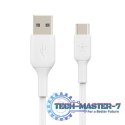 Kabel BoostCharge USB-A/USB-C 1m biały