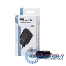 Ładowarka sieciowa 20W USB-C + USB-A czarna