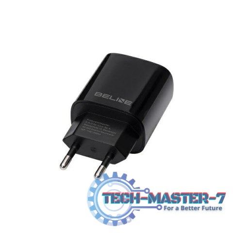 Ładowarka sieciowa 20W USB-C + USB-A czarna Ładowarka sieciowa 20W USB-C + USB-A czarna