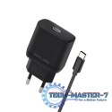 Ładowarka sieciowa 30W GaN USB-C + kabel USB-C, czarna