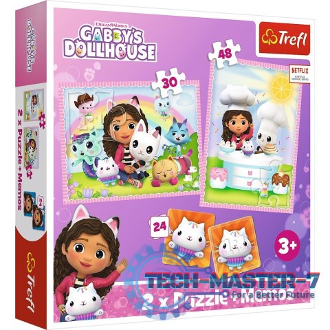 Puzzle 2w1 memos Gabi z kocim przyjacielem Gabbys Dollhouse