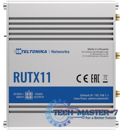 Router LTE RUTX11(Cat 6), WiFi, BLE, GNSS, Ethernet Router LTE RUTX11(Cat 6), WiFi, BLE, GNSS, Ethernet