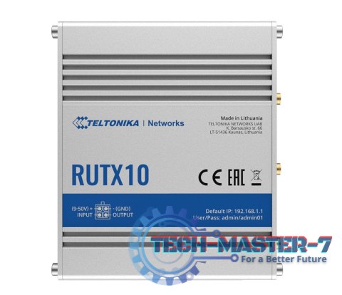 Router RUTX10 3xLAN, 1xWAN, BLE, WI-FI Router RUTX10 3xLAN, 1xWAN, BLE, WI-FI