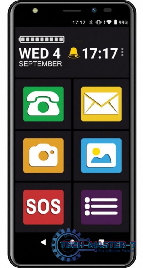 Smartfon MS 554 4G z aplikacją przyjazny ekran Smartfon MS 554 4G z aplikacją przyjazny ekran