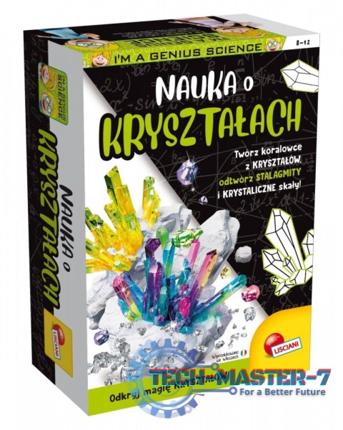 Zestaw naukowy Im a Genius Nauka o kryształach Zestaw naukowy Im a Genius Nauka o kryształach