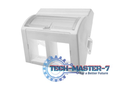 Adapter 45x45 2xRJ45 (wypukły kątowy)