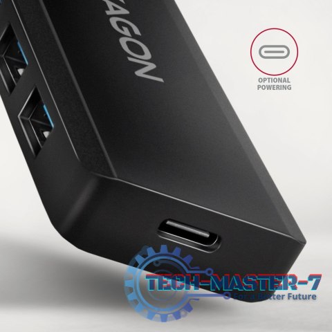 HUE-C1C 4-portowy hub USB 5Gbps Travel, USB-C power IN, kabel Type-C 19cm, USB-C dodatkowe zasilanie HUE-C1C 4-portowy hub USB 5Gbps Travel, USB-C power IN, kabel Type-C 19cm, USB-C dodatkowe zasilanie