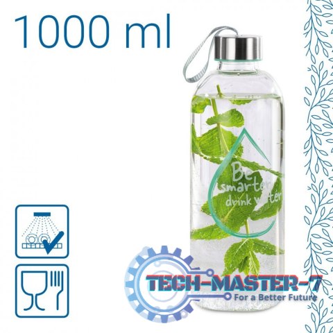 Szklana butelka Hama 1000 ml TO GO Szklana butelka Hama 1000 ml TO GO