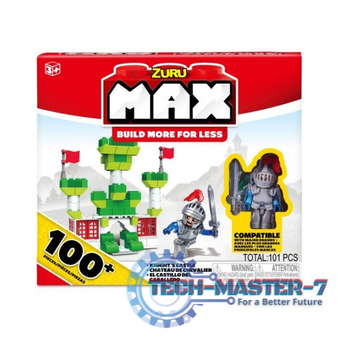 Zestaw klocków 100+ elementów mix Zestaw klocków 100+ elementów mix