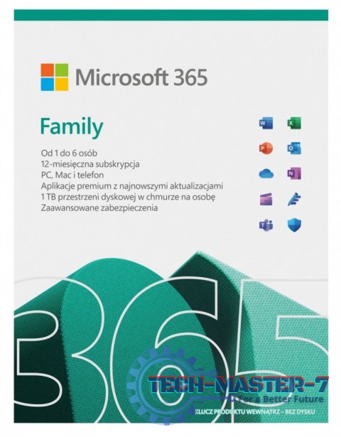 365 Family PL P10 1Y 6Users Win/Mac Medialess Box 6GQ-01940 365 Family PL P10 1Y 6Users Win/Mac Medialess Box 6GQ-01940