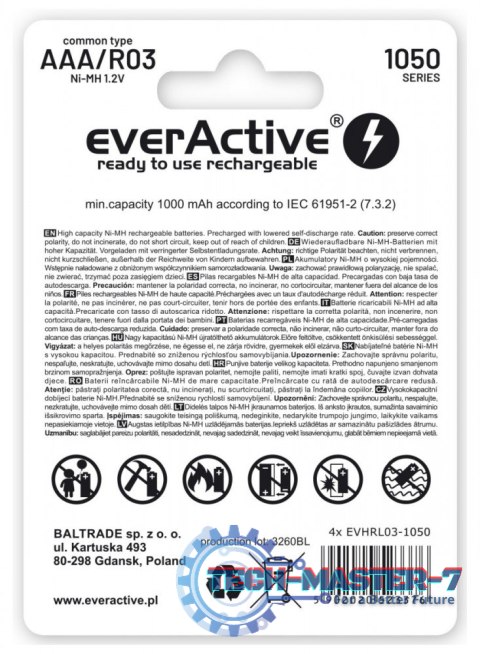 Akumulatory R03/AAA 550 mAH blister 4 szt. Infinity Line technologia ready to use Akumulatory R03/AAA 550 mAH blister 4 szt. Infinity Line technologia ready to use