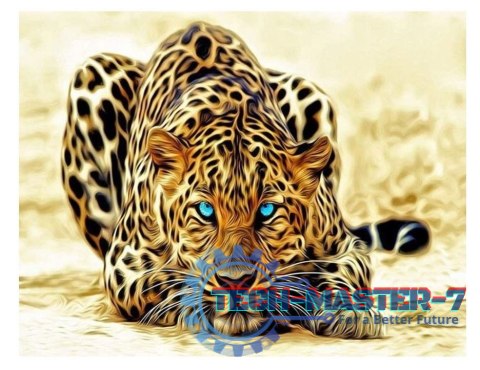 Diamentowa mozaika - Leopard