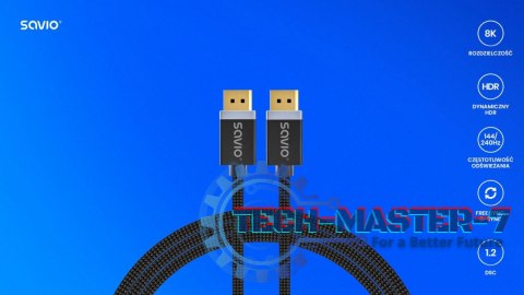 Kabel DP v1.4 (M), 8K/60Hz, FHD, 3 m, CL-176 Kabel DP v1.4 (M), 8K/60Hz, FHD, 3 m, CL-176