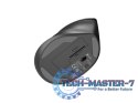 Mysz bezprzewodowa wertykalna Crake 2 2400 DPI Bluetooth 5.2 + 2.4GHz Czarna