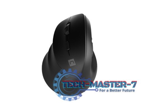 Mysz bezprzewodowa wertykalna Crake 2 2400 DPI Bluetooth 5.2 + 2.4GHz dla leworęcznych Czarna