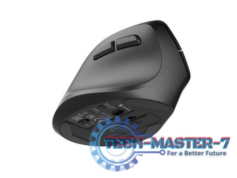 Mysz bezprzewodowa wertykalna Crake 2 2400 DPI Bluetooth 5.2 + 2.4GHz dla leworęcznych Czarna Mysz bezprzewodowa wertykalna Crake 2 2400 DPI Bluetooth 5.2 + 2.4GHz dla leworęcznych Czarna