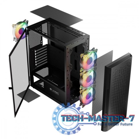 Obudowa Komputerowa LOGIC ARAMIS ARGB MIDI USB 3.0 Czarna Obudowa Komputerowa LOGIC ARAMIS ARGB MIDI USB 3.0 Czarna