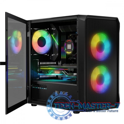Obudowa Komputerowa Logic Portos ARGB Mini USB 3.0 Czarna Obudowa Komputerowa Logic Portos ARGB Mini USB 3.0 Czarna