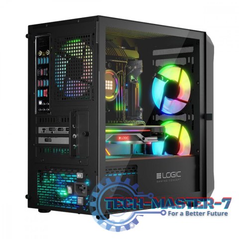 Obudowa Komputerowa Logic Portos ARGB Mini USB 3.0 Czarna Obudowa Komputerowa Logic Portos ARGB Mini USB 3.0 Czarna