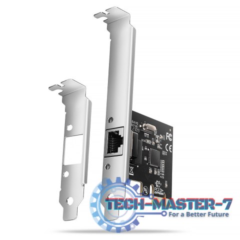 PCEE-GRL Karta sieciowa PCIe 1x Gigabit Ethernet port RJ-45, chipset Realtek 8111L w. SP & LP
