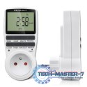 Elektroniczny programator czasowy PC0628 | 3680W | 16A | LCD