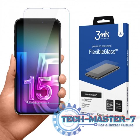 FlexibleGlass iPhone 15 Plus 6,7 Szkło hybrydowe FlexibleGlass iPhone 15 Plus 6,7 Szkło hybrydowe