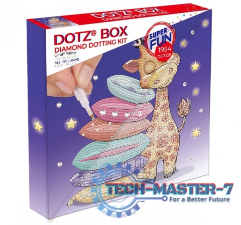 Mozaika diamentowa Diamond Dotz - Poduszka Żyrafa pudełko Mozaika diamentowa Diamond Dotz - Poduszka Żyrafa pudełko