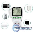 Watomierz Licznik zużycia energii PM0627 z historią pomiaru | 3680W | 16A | LCD