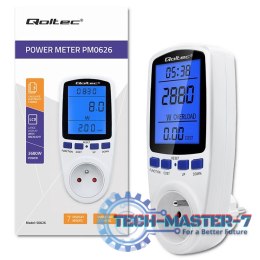 Watomierz licznik zużycia energii PM0626 | 3680W | 16A | LCD