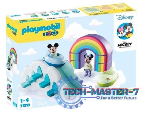 Zestaw z figurkami 1.2.3 Disney 71319 Domek w chmurach Miki i Minnie