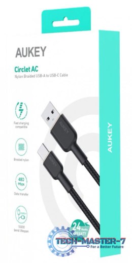 CB-NAC2 nylonowy kabel USB C - USB A | 1.8m | 3A | 60W PD | 20V