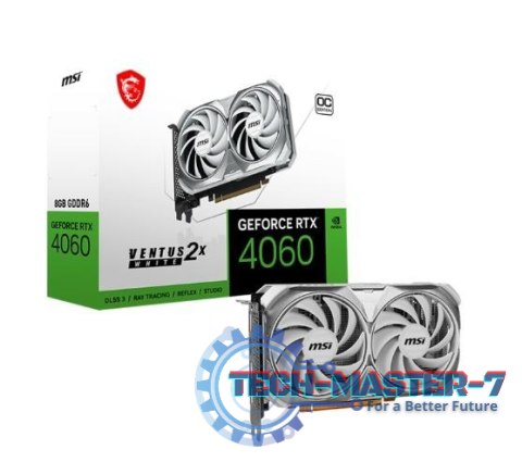 Karta graficzna GeForce RTX 4060 VENTUS 2X WHITE OC 8GB GDDR6 128bit