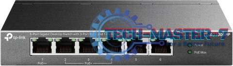 Przełącznik SG1006PP 6GE (3PoE+ 1PoE++)