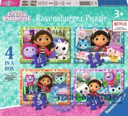 Puzzle 4w1 Koci Domek Gabi 12/16/20/24 elementy