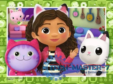 Puzzle 4w1 Koci Domek Gabi 12/16/20/24 elementy Puzzle 4w1 Koci Domek Gabi 12/16/20/24 elementy