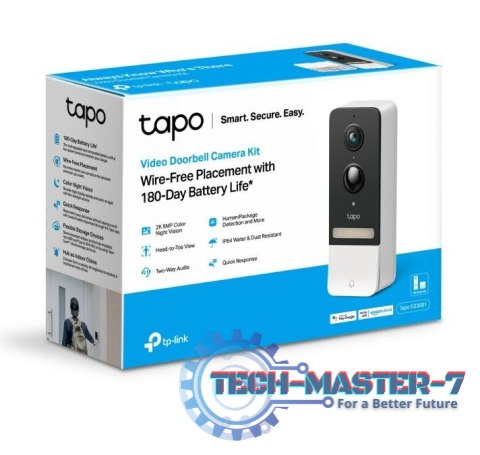 Wideodzwonek do drzwi Tapo Smart z zasilaniem bateryjnym D230S1 Wideodzwonek do drzwi Tapo Smart z zasilaniem bateryjnym D230S1
