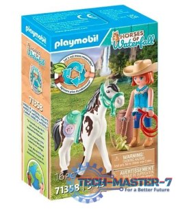 Zestaw z figurkami Horses 71358 Ellie i Sawdust ćwiczące western riding