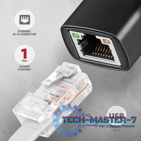 ADE-AR Karta sieciowa Gigabit Ethernet adapter, USB-A 3.2 Gen 1, instalacja automatyczna ADE-AR Karta sieciowa Gigabit Ethernet adapter, USB-A 3.2 Gen 1, instalacja automatyczna