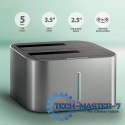 ADSA-DC Stacja dokująca USB 3.2 Gen 1 - 2x SATA 6G 2.5"/3.5" SSD/HDD