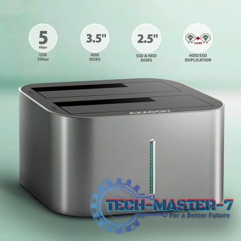 ADSA-DC Stacja dokująca USB 3.2 Gen 1 - 2x SATA 6G 2.5"/3.5" SSD/HDD ADSA-DC Stacja dokująca USB 3.2 Gen 1 - 2x SATA 6G 2.5"/3.5" SSD/HDD
