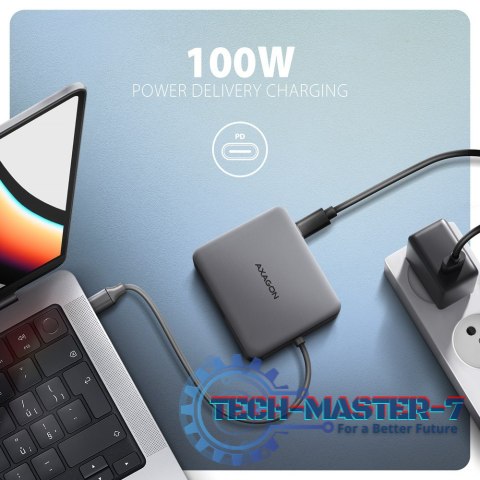 HMC-5HL Wieloportowy hub USB 5in1, 5Gbps, 2x USB-A, HDMI 4K/60Hz, GLAN, PD 100W, 15cm USB-C kabel HMC-5HL Wieloportowy hub USB 5in1, 5Gbps, 2x USB-A, HDMI 4K/60Hz, GLAN, PD 100W, 15cm USB-C kabel