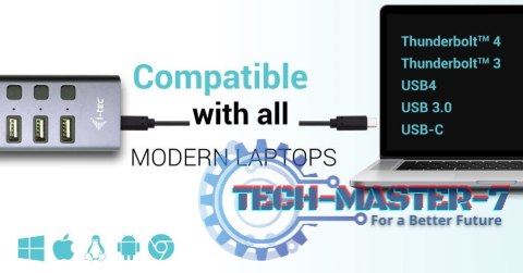 Hub USB 3.0/USB-C 9 portów LAN + Power Adapter 60W Hub USB 3.0/USB-C 9 portów LAN + Power Adapter 60W