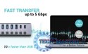 Hub USB 3.0/USB-C 9 portów LAN + Power Adapter 60W