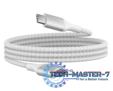 Kabel BoostCharge USB-C/USB-C 240W 1m biały Kabel BoostCharge USB-C/USB-C 240W 1m biały