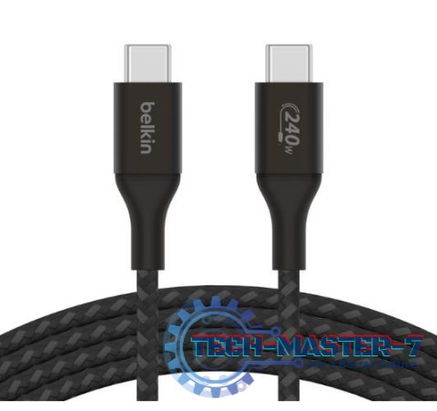 Kabel BoostCharge USB-C/USB-C 240W 1m czarny Kabel BoostCharge USB-C/USB-C 240W 1m czarny