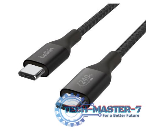 Kabel BoostCharge USB-C/USB-C 240W 1m czarny Kabel BoostCharge USB-C/USB-C 240W 1m czarny