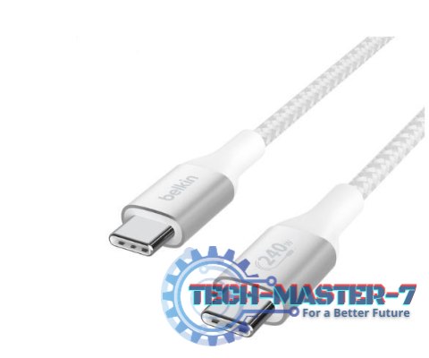 Kabel BoostCharge USB-C/USB-C 240W 2m biały Kabel BoostCharge USB-C/USB-C 240W 2m biały